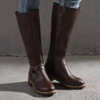 Women's Tall Orthopaedic Boots – Cushioned Support – Dark Brown