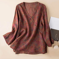Crosswrap Blouse in Lightweight Fabric - Women's Casual Top for Everyday Wear
