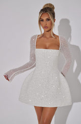 Shimmering Mini Dress for Women | Trendy Party Wear | Stylish Evening Outfit