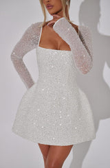 Shimmering Mini Dress for Women | Trendy Party Wear | Stylish Evening Outfit