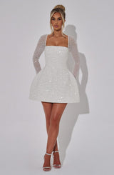 Shimmering Mini Dress for Women | Trendy Party Wear | Stylish Evening Outfit