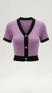 Short-Sleeve Nerina Top in Soft Cotton - Casual Everyday Wear for Women
