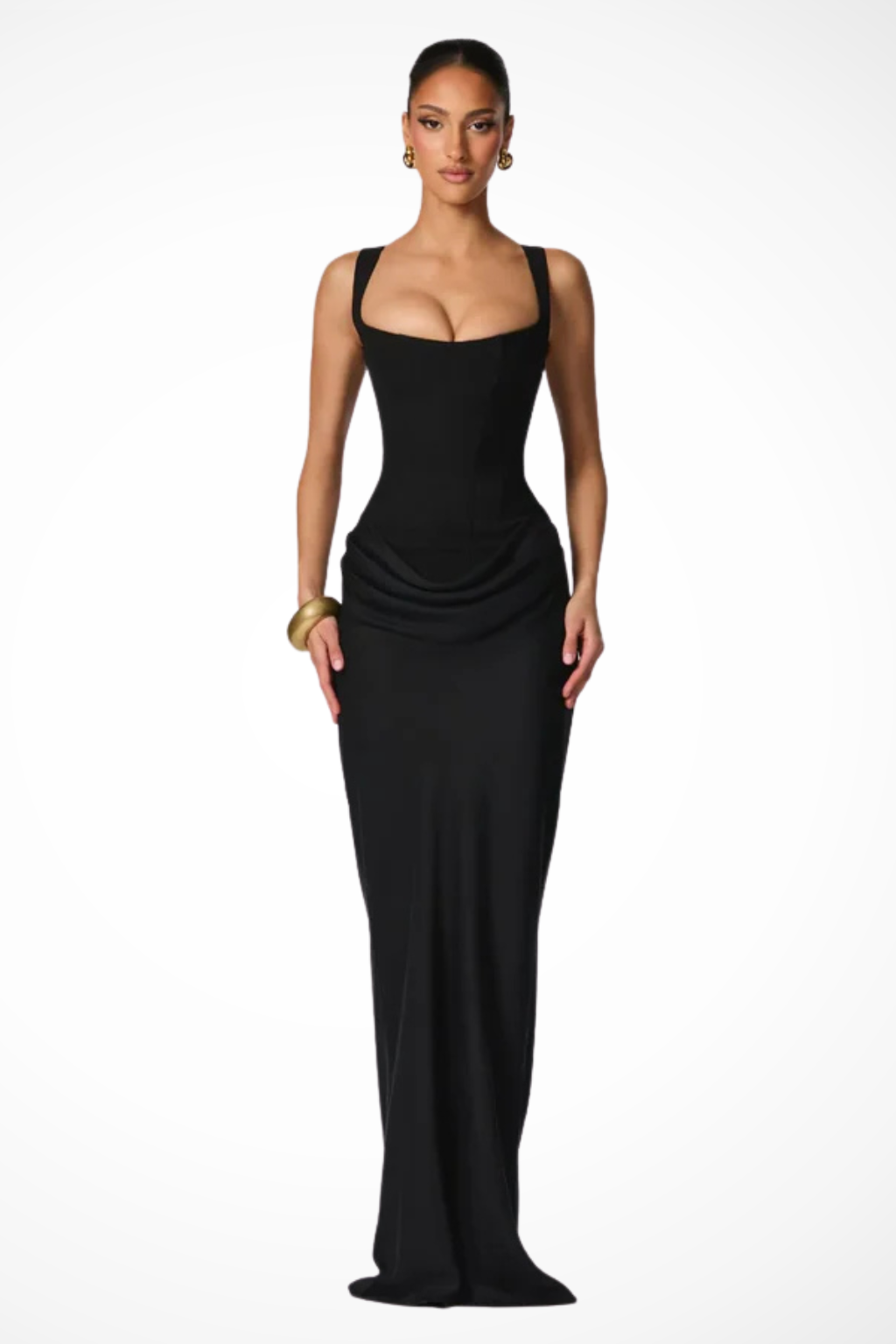 Sleeveless Bodycon Maxi Dress for Women | Evening Wedding Guest Attire