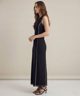Sleeveless Knit Maxi Dress for Women - Casual Summer Style, Comfortable Fit