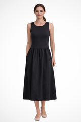 Sleeveless Maxi Summer Dress | in Lightweight Fabric | for Summer Outings and Parties