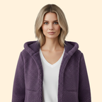 Women's Hooded Teddy Jacket – Cosy Layering