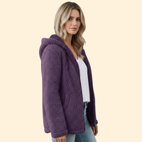 Women's Hooded Teddy Jacket – Cosy Layering