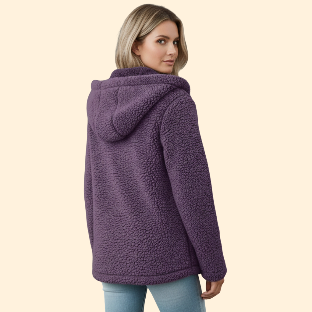 Women's Hooded Teddy Jacket – Cosy Layering