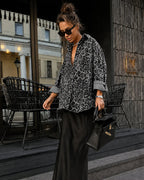 Leopard Print Shacket – Casual Wear, Layering Outfit