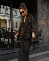 Leopard Print Shacket – Casual Wear, Layering Outfit