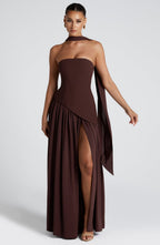 Strapless Lightweight Maxi Dress for Summer Events and Casual Outings