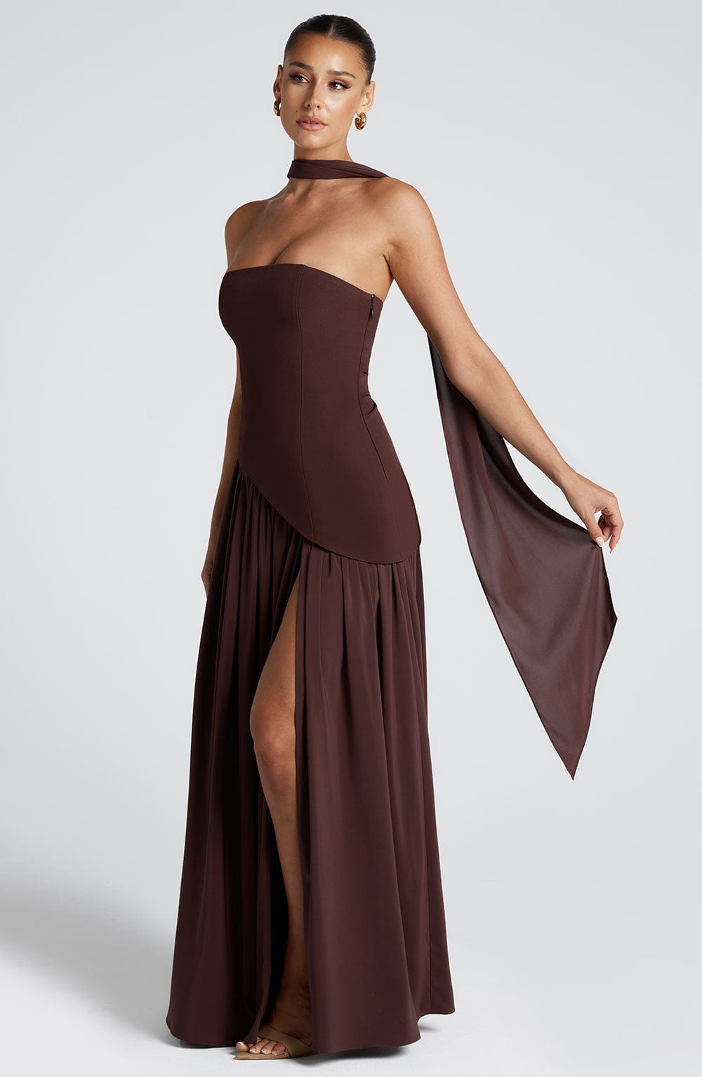 Strapless Lightweight Maxi Dress for Summer Events and Casual Outings