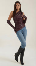 Strapless Women's Top - Lightweight Cotton Blend - Casual Summer Wear - Versatile Solid Color Design