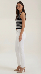Striped Cotton Tank Top for Women - Casual Sleeveless Summer Wear - Lightweight and Breathable Design