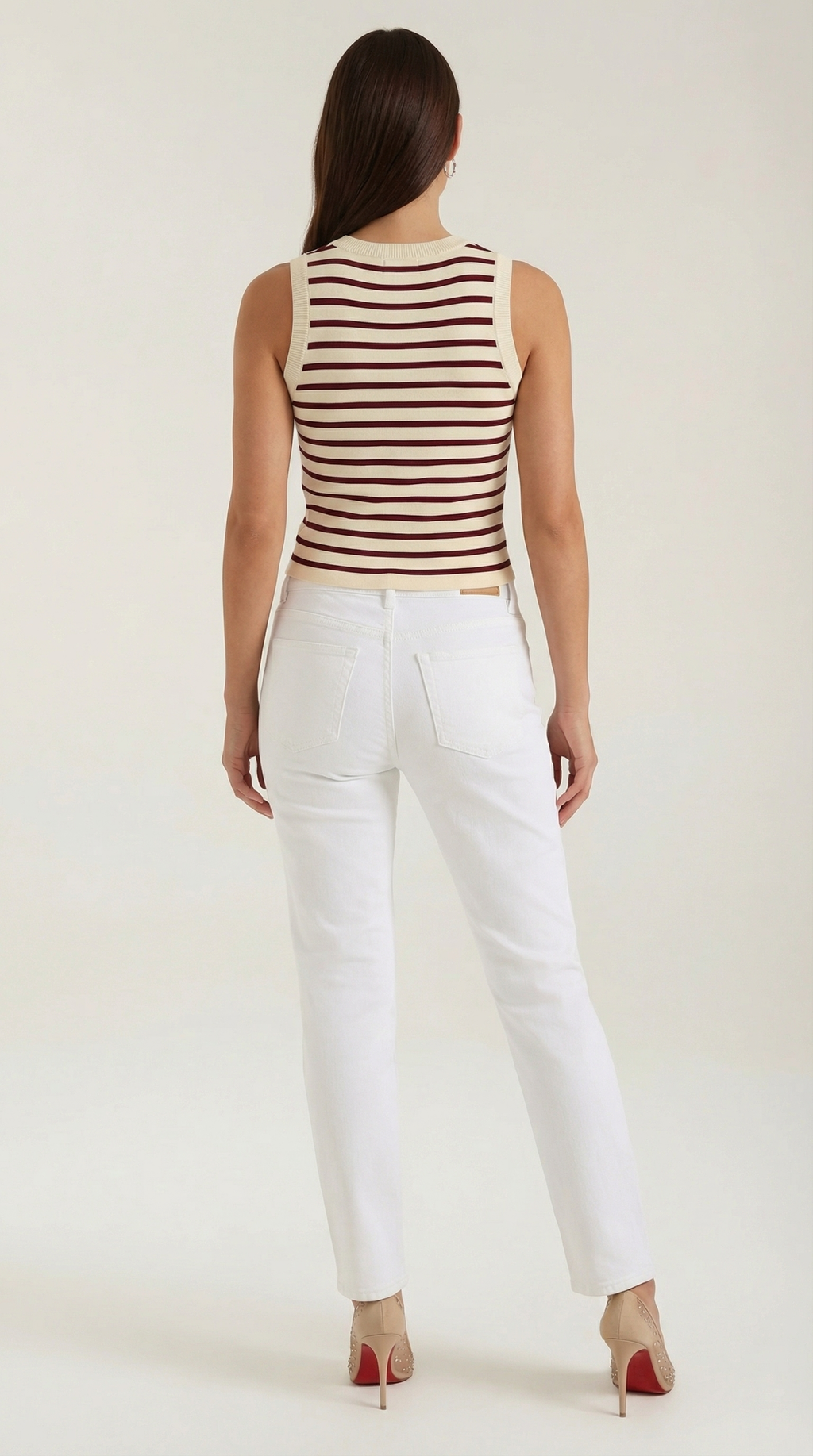 Striped Cotton Tank Top for Women - Casual Sleeveless Summer Wear - Lightweight and Breathable Design