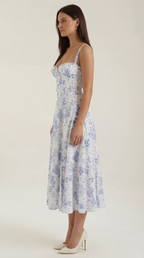 Summer Midi Dress for Women - Lightweight Cotton, Casual Style, Perfect for Outdoor Events and Everyday Wear
