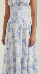 Summer Midi Dress for Women - Lightweight Cotton, Casual Style, Perfect for Outdoor Events and Everyday Wear