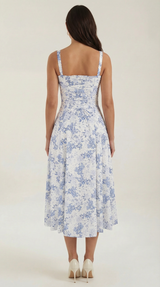 Summer Midi Dress for Women - Lightweight Cotton, Casual Style, Perfect for Outdoor Events and Everyday Wear