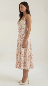 Summer Midi Dress for Women - Lightweight Cotton, Casual Style, Perfect for Outdoor Events and Everyday Wear
