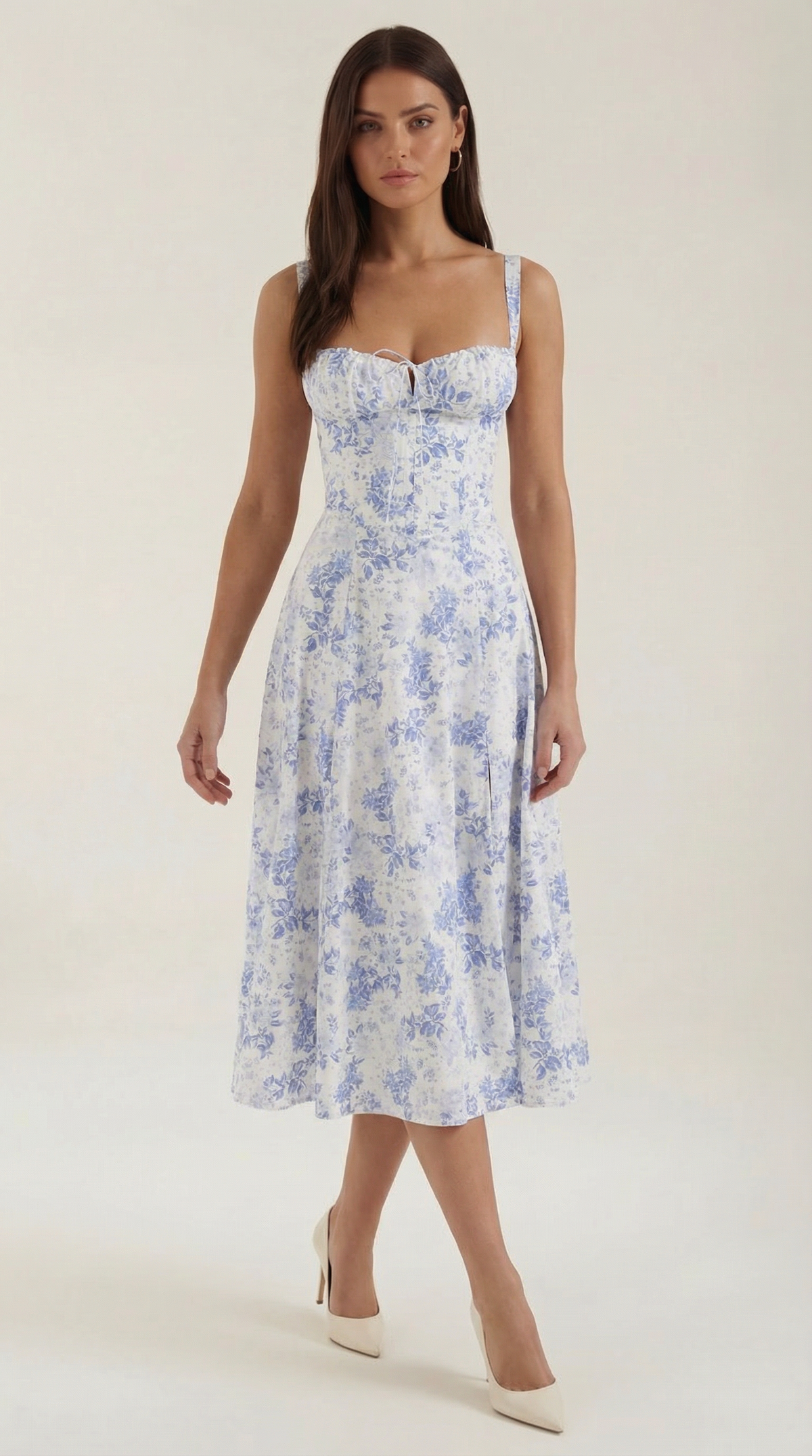 Summer Midi Dress for Women - Lightweight Cotton, Casual Style, Perfect for Outdoor Events and Everyday Wear
