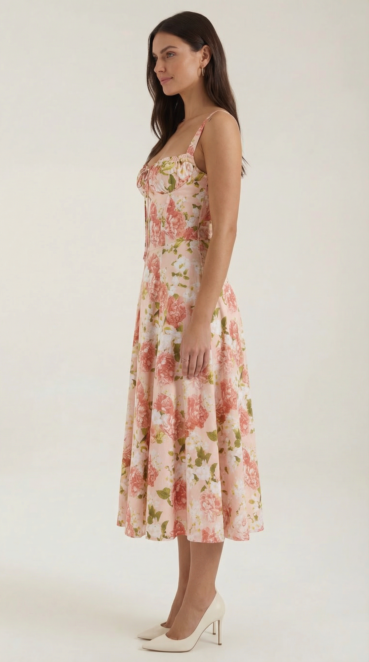 Summer Midi Dress for Women - Lightweight Cotton Fabric - Casual Everyday Wear - Available in Multiple Colors