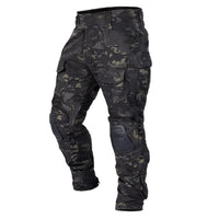 Tactical Cargo Trousers for Outdoor Activities - Durable Fabric, Multi-Pocket Design