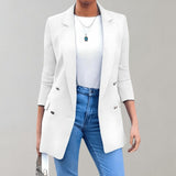 Women's Tailored Blazer - Lightweight Fabric - Elegant Fit - Office & Casual Wear