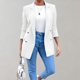 Women's Tailored Blazer - Lightweight Fabric - Elegant Fit - Office & Casual Wear