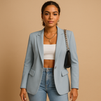Tailored Women's Blazer in Premium Fabric - Classic Fit for Office and Casual Wear