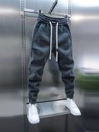 Tapered Jogger Pants for Men - Comfortable Cotton Blend - Casual Wear