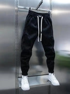 Tapered Jogger Pants for Men - Comfortable Cotton Blend - Casual Wear