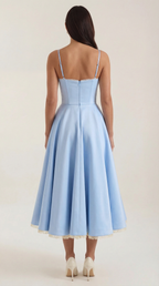 Tulle Midi Dress with Isolde Design for Elegant Events and Special Occasions