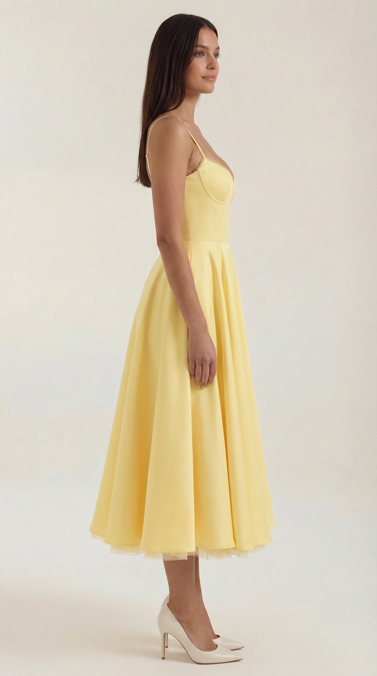 Tulle Midi Dress with Isolde Design for Elegant Events and Special Occasions