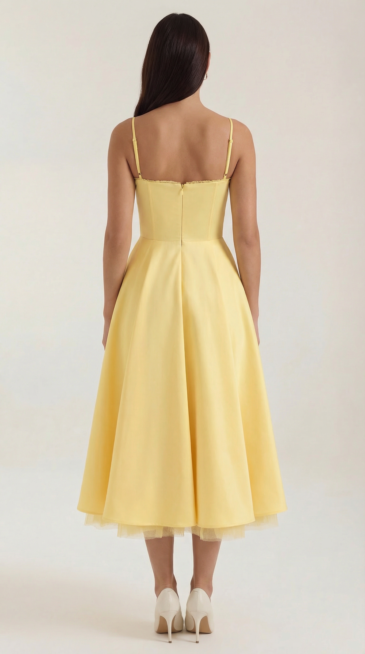 Tulle Midi Dress with Isolde Design for Elegant Events and Special Occasions