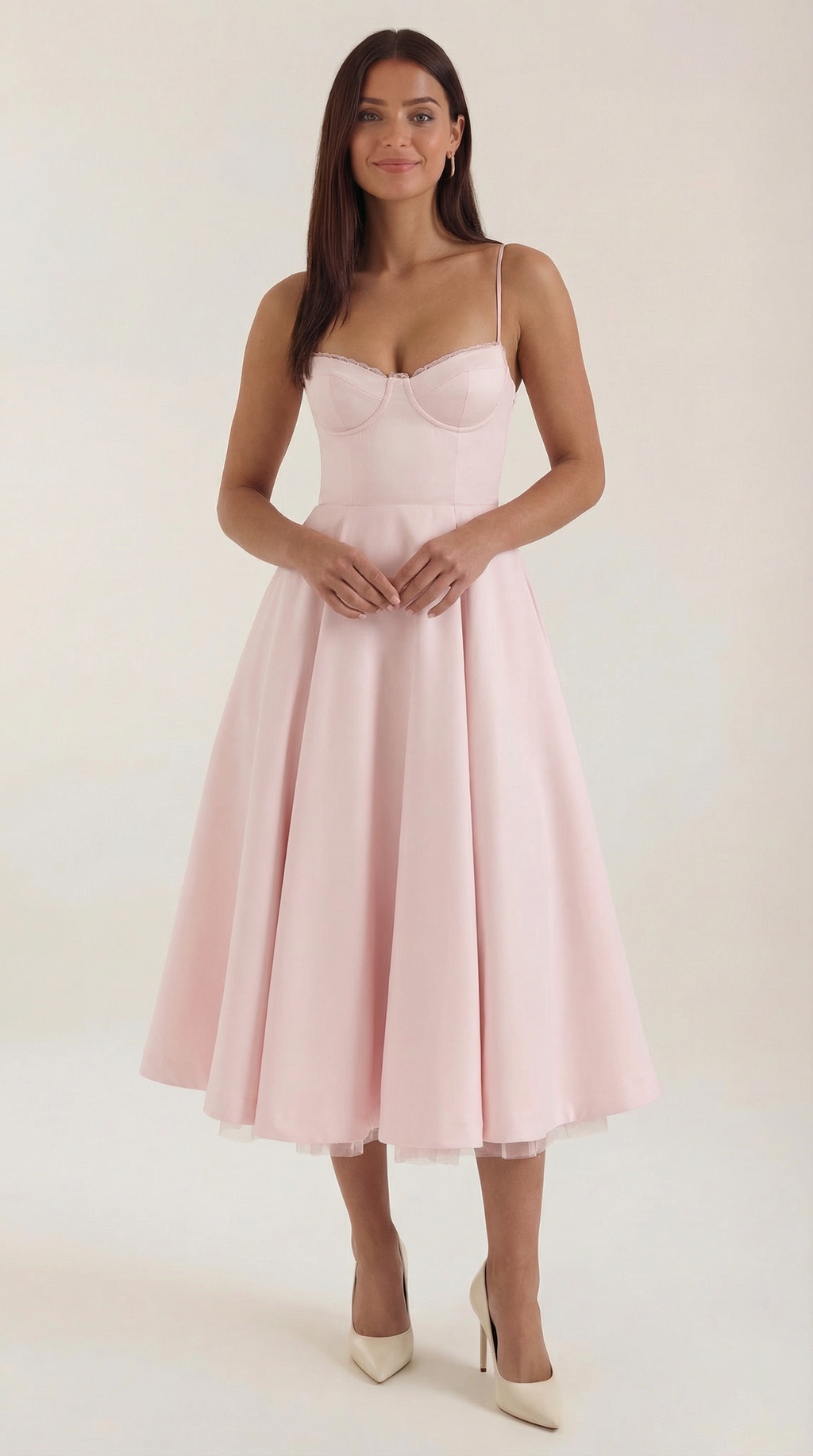 Tulle Midi Dress with Isolde Design for Elegant Events and Special Occasions