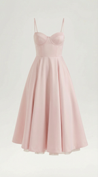 Tulle Midi Dress with Isolde Design for Elegant Events and Special Occasions
