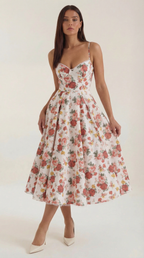 Tulle Midi Dress with Isolde Design for Elegant Events and Special Occasions