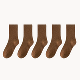 Unisex Cushioned Cotton Socks – Everyday Comfort – Brown