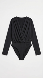 V-Neck Body Blouse for Women - Lightweight Fabric, Casual Style, Perfect for Everyday Wear