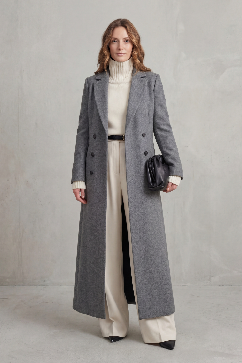 Women's Long Wool Coat – Custom Fit