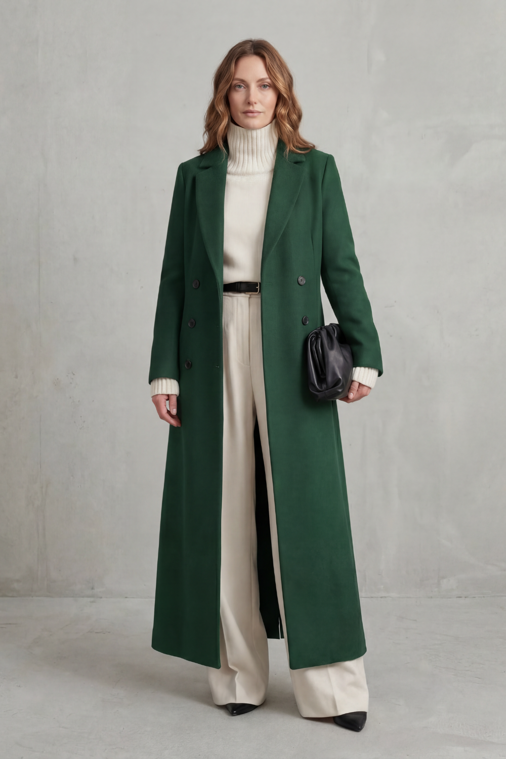 Women's Long Wool Coat – Custom Fit