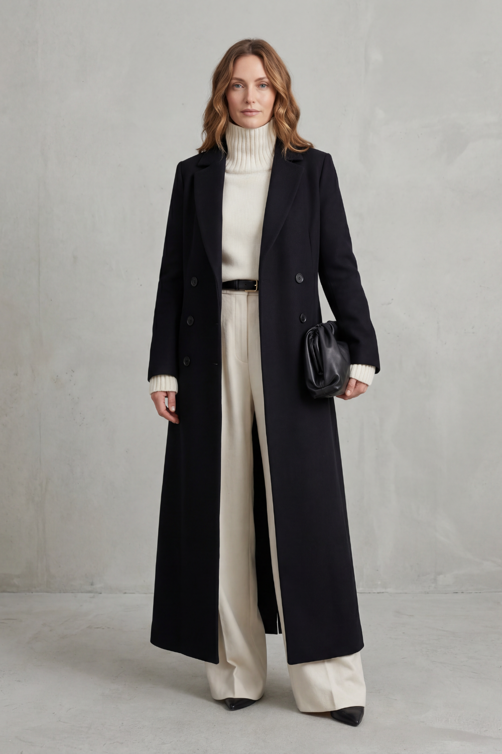 Women's Long Wool Coat – Custom Fit