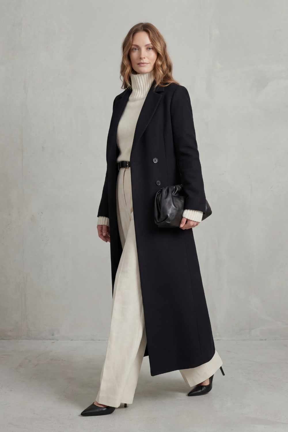 Women's Long Wool Coat – Custom Fit