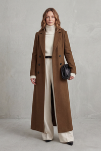 Women's Long Wool Coat – Custom Fit