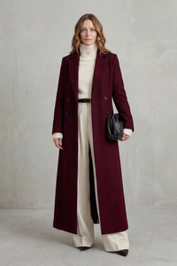 Women's Long Wool Coat – Custom Fit