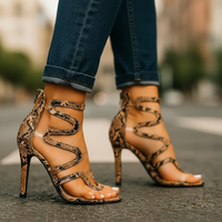 Venom Heels - Stylish High Heels with Strappy Design for Evening Wear