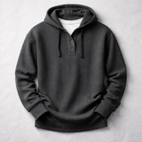 Waffle Knit Hoodie for Men - Cozy Casual Wear in Soft Cotton Blend