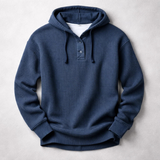 Waffle Knit Hoodie for Men - Cozy Casual Wear in Soft Cotton Blend