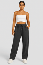 Wide Leg Joggers for Women | Soft Cotton Blend | Casual Everyday Wear