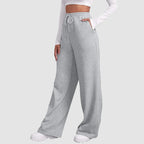 Wide Leg Joggers for Women | Soft Cotton Blend | Casual Everyday Wear